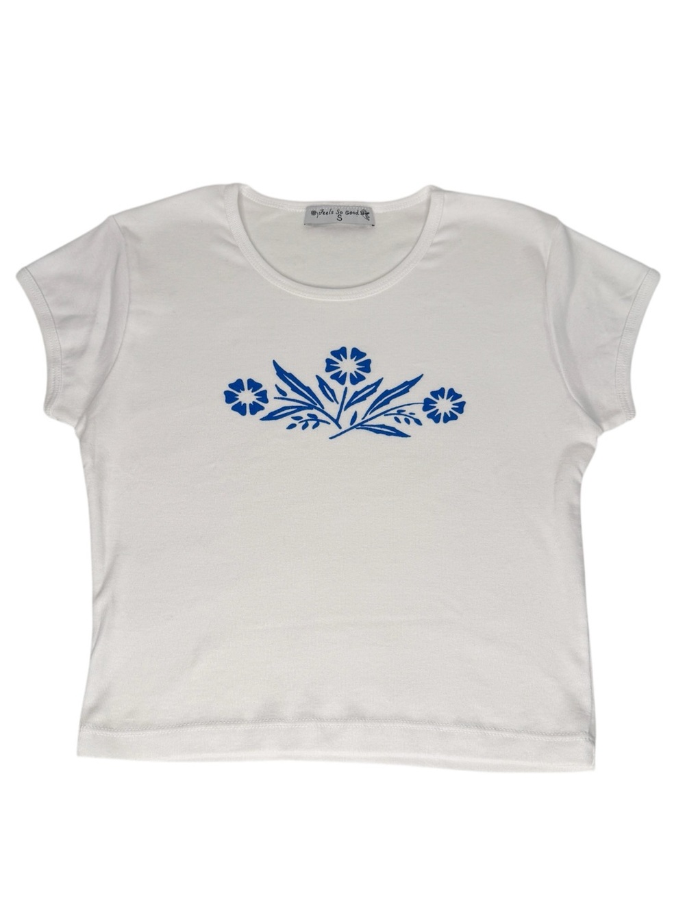 Feels So Good Cornflower Print Top Size S
